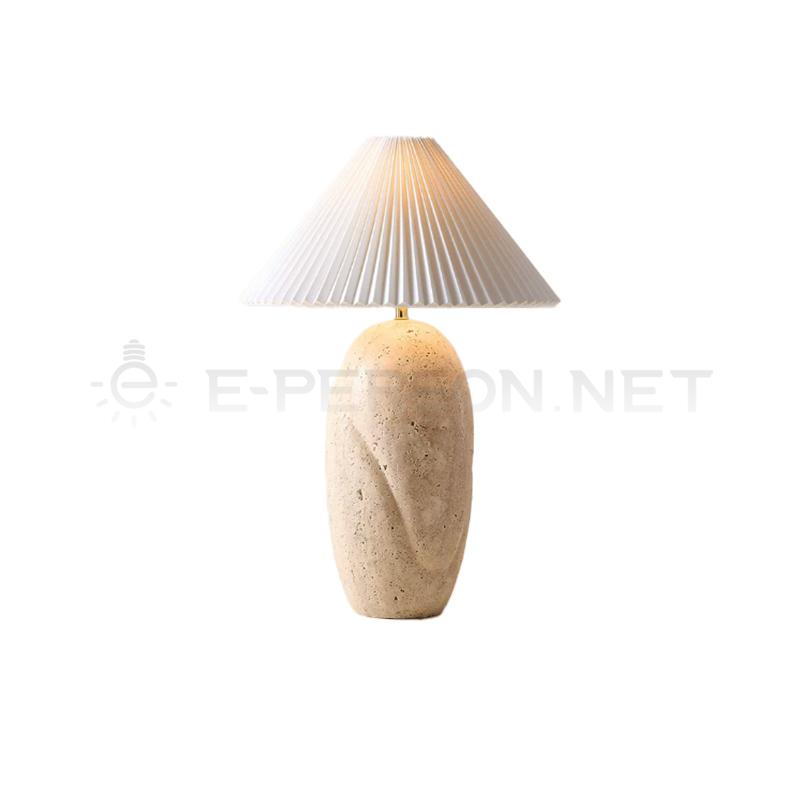 EPTL1046Natural Travertine Table Lamp
