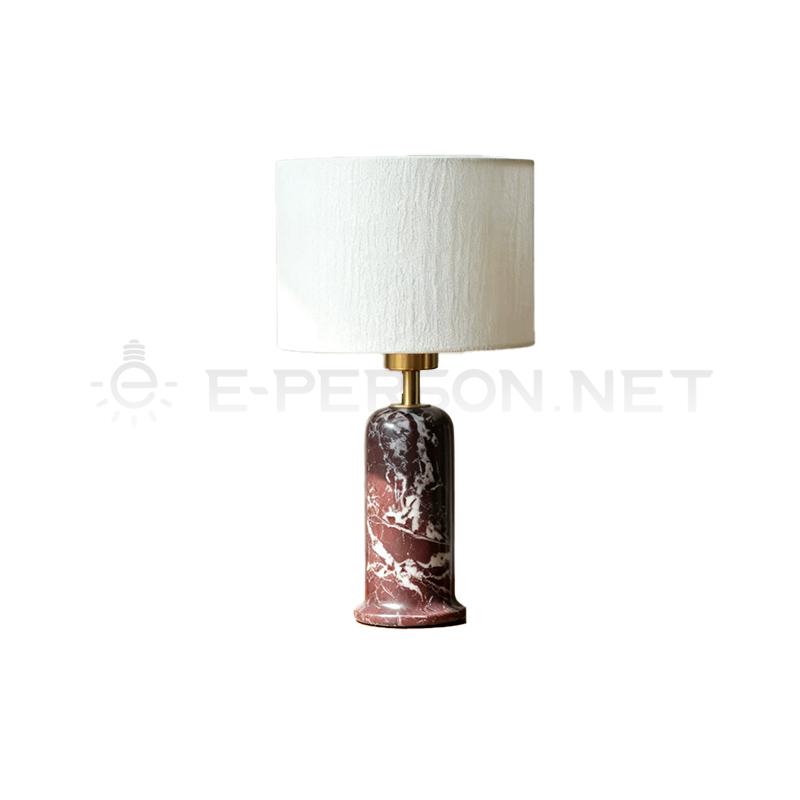 EPTL1079Red Natural Marble Table Lamp