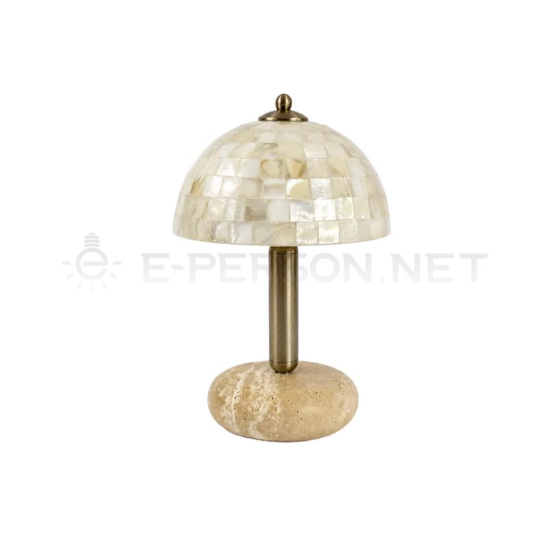 EPTL1097Luxury Natural Shell Mushroom Table Lamp