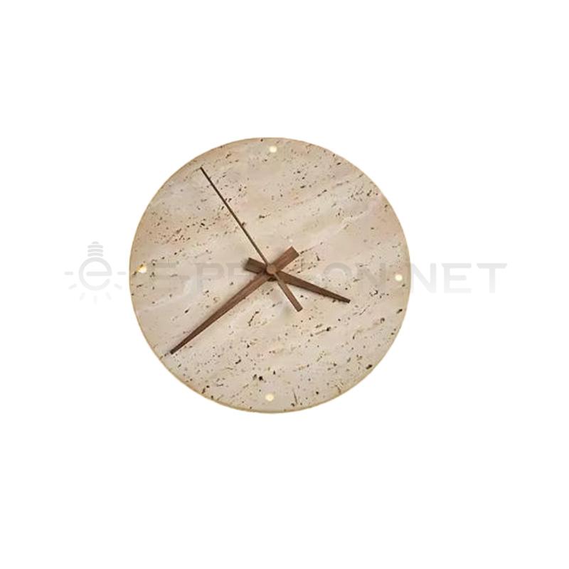 EPWL0973Modern Travertine LED Wall Clock