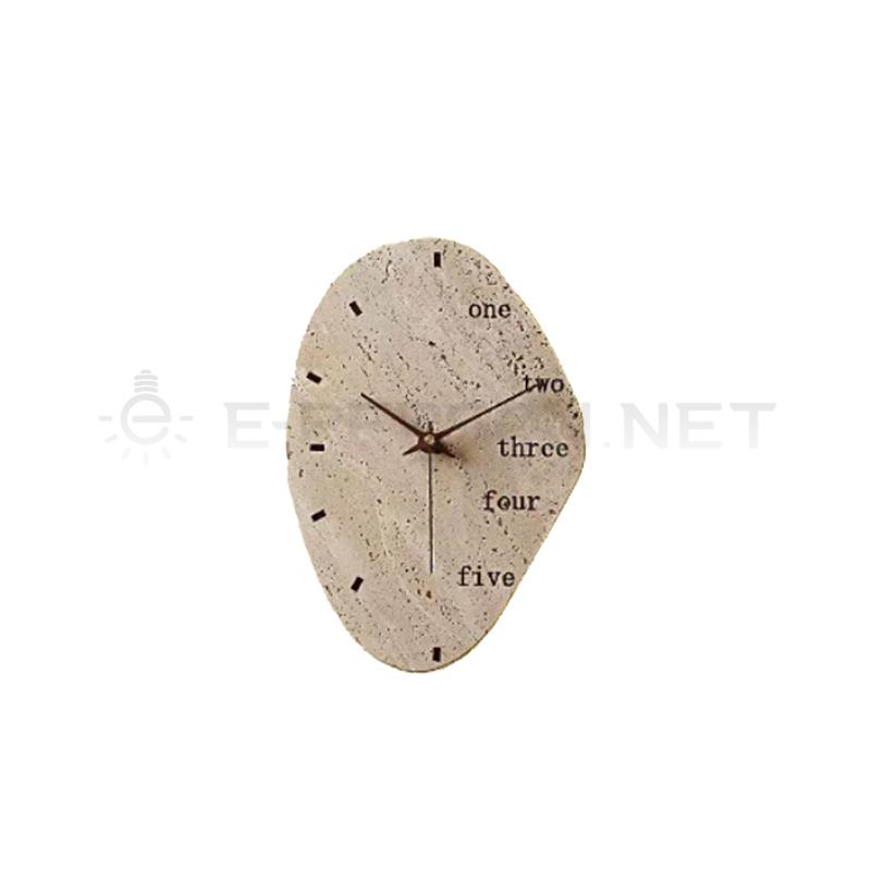 EPWL1057Natural Travertine Wall Clock